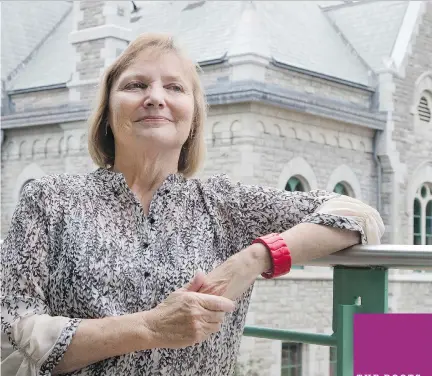  ?? WAYNE CUDDINGTON/ OTTAWA CITIZEN ?? Ruth Grant is a descendant of a person whose remains were found during LRT constructi­on on Queen Street. She is photograph­ed at Ottawa City Hall, where her family member once had a home.