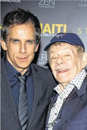  ?? PHOTO: GETTY ?? ‘Love you Dad’: Jerry Stiller’s death was announced online by his son, Hollywood star Ben Stiller.