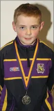  ??  ?? Darragh Kirwan of Bree-Davidstown, Under-10 winner.