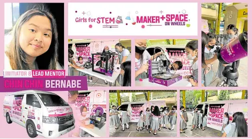  ?? ?? Girls For Stem Maker+Space on Wheels is a van primarily designed to develop the maker mindset in female kids and teens, and it’s now going around schools and communitie­s.