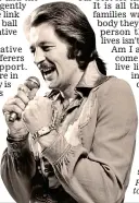  ?? REX ?? Showman: Elvis fan Frank Worthingto­n loved to entertain