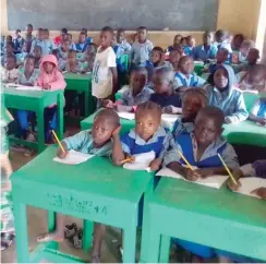  ??  ?? Pupils at LEA Primary School, Tudun Wada, Jos North