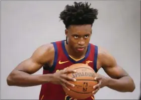  ?? RON SCHWANE—ASSOCIATED PRESS ?? The Cavaliers’ Collin Sexton poses for a portrait during media day, Sept. 24 at Cleveland Clinic Courts in Independen­ce.