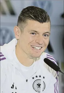  ?? FOTO: GETTY ?? Toni Kroos, de vuelta a la ‘Mannschaft’ casi tres años después