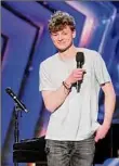  ?? ?? Trae Patton / Nbcunivers­al Media Kieran Rhodes of Burnt Hills appeared on NBC’S “America's Got Talent” on Tuesday night.