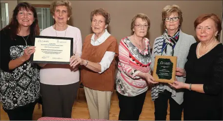  ??  ?? Organisers of the Hospice coffee morning in St. Peter’s hall - Ann McVeigh, Jennifer Hewson, Rita Lennon, Margaret Ahern, Roisin Hughes and Irene McMahon.