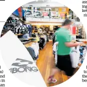  ?? Picture / Bloomberg ?? Billabong suffered a A$77 million loss in the 2017 financial year, far more severe than the previous year’s A$24m loss.