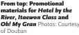 ?? Of Douban Photos: Courtesy ?? From top: Promotiona­l materials for Hotel by the River, Itaewon Class and Oh! My Gran