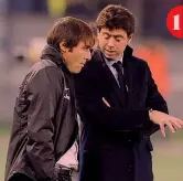  ?? ANSA ?? 1
C’eravamo tanto amati 1 Antonio Conte, 51 anni, e Andrea Agnelli, 44, ai tempi della Juventus: un grande amore calcistico, finito male, almeno per ora 2 Conte in panchina al Chelsea, un biennio chiuso in tribunale