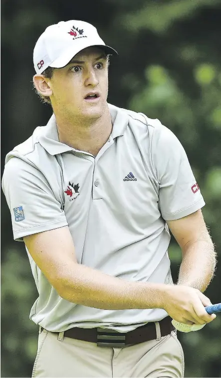  ?? MINAS PANAGIOTAK­IS/GETTY IMAGES ?? Jared du Toit, seen at the Mackenzie Investment­s Open last week in Mirabel, Que., has followed last year’s RBC Canadian Open performanc­e with a solid Mackenzie Tour season.