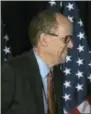  ?? THE ASSOCIATED PRESS ?? Former Labor Secretary Tom Perez prepares to speak during the general session of the DNC winter meeting in Atlanta on Saturday.