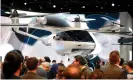  ?? Photograph: Robyn Beck/AFP via Getty ?? A Hyundai S-A1 electric Urban Air Mobility concept. Uber is getting out of the flying taxi sector.