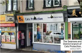  ?? GOOGLE MAPS ?? The Swansea and District branch of Cats Protection.