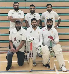  ?? ?? Hampton CC’s indoor cricket team.