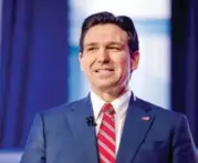  ?? EFE ?? CANDIDATO. El gobernador de Florida, Ron Desantis, marcha segundo en las encuestas.