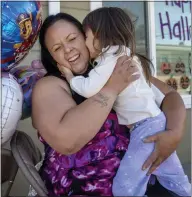  ?? KARL MONDON — STAFF PHOTOGRAPH­ER ?? Rose Barajas and her daughter, Rose, 5, went from being homeless to living in an apartment in San Jose secured through PATH, a nonprofit dedicated to finding homes for people. “We're finally here,” Barajas said about finding peace of mind.