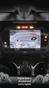  ??  ?? Digital dash is detailed and easily legible