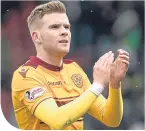  ??  ?? Motherwell’s Chris Cadden