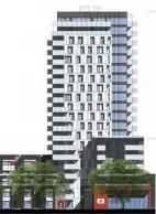  ?? Contribute­d ?? A 20-storey highrise is proposed for the 1400 block of Bertram Street in downtown Kelowna by BC Housing. The Crown-owned agency says the rental project would include both going-market and subsidized suites.