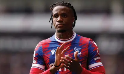  ?? ?? Wilfried Zaha’s Crystal Palace contract expires this month and he has been offered an extension. Photograph: Andrew Couldridge/Action Images/Reuters