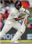  ??  ?? India’s Virat Kohli was lucky not to lose a wicket to Lungi Ngidi