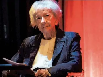  ?? JANEK SKARZYNSKI/GETTY-AFP ?? Nobel-winning Polish poet Wislawa Szymborska, in Krakow, Poland in 2009.