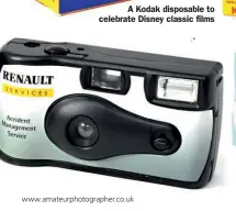  ?? ?? A Kodak disposable to celebrate Disney classic films