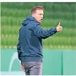  ?? FOTO: DPA ?? Ein Sieg bis zum Titel: Julian Nagelsmann in Bremen.