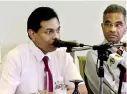  ??  ?? The Director-General of Health Services, Dr. Palitha Mahipala, briefs the media on Monday on the Regional Committee Meeting of the World Health Organizati­on (WHO) to be held in Colombo on September 5, while WHO Representa­tive to Sri Lanka Dr. Jacob...