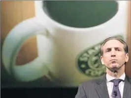  ?? ELAINE THOMPSON/AP ?? Howard Schultz is CEO of Starbucks, which is closing 8,000 of its U.S. stores today for employee training.