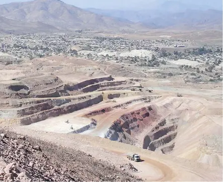 ?? TECK COMINCO. ?? The Andacollo mine is located in central Chile. Vancouver-based Teck is increasing its stake in Quebrada Blanca Phase 2 to 90 per cent. The open pit copper mine in northern Chile’s high desert is expected to produce 300,000 tonnes of copper per year for its first five years.