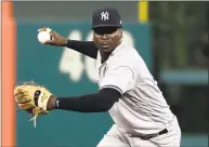  ?? Matt Slocum / Associated Press ?? Shortstop Didi Gregorius is projected to return to the Yankees next month.