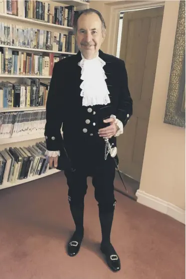  ??  ?? Neil Hart, the High Sheriff of West Sussex for 2021-22, was invested in a virtual dedication ceremony on April 30