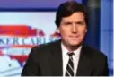  ?? Foto: Richard Drew, AP / NTB ?? Tucker Carlson var inntil forrige uke et trekkplast­er på TV-kanalen Fox News.