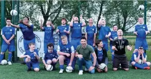  ??  ?? ●●Seashell has revealed a new branded football kit for children and young people who attend their inclusive CADS sessions, following the charity’s recent re-brand.