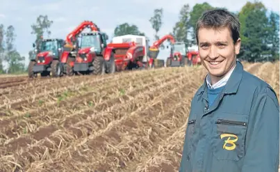  ?? Picture: Alan Richardson. ?? Bruce Farms manager Kerr Howatson. An open day will reveal the findings of potato cultivatio­n trials.