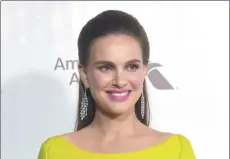  ?? RODIN ECKENROTH / GETTY IMAGES ?? Natalie Portman attends FOX and FX’s 2017 Golden Globe Awards after party at The Beverly Hilton Hotel.