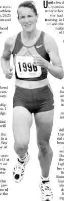  ?? — Telegram file photo ?? Lisa Harvey (shown above) has seven of the top 16 all-time female times in the Tely 10, but Meaney still pegs her to finish as runner-up to defending champ Kate Bazeley this year.