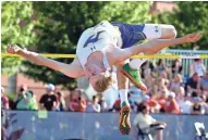  ?? RICK WOOD / MILWAUKEE JOURNAL SENTINEL ?? Zach Dybul of Mukwonago finished fourth in the state meet in the high jump. He will attend Wisconsin in the fall.