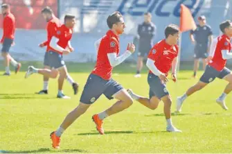  ?? Club Chivas ?? El Guadalajar­a ya prepara lo que será su duelo ante León.