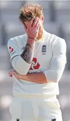  ??  ?? Ben Stokes had plenty to ponder in his first Test as captain.