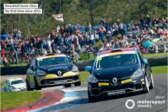  ??  ?? Knockhill hosts Clios for first time since 2015