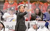  ?? Nick Wass / Associated Press ?? Lightning coach Jon Cooper gestures during the third period against the Washington Capitals on April 6.