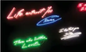  ?? ?? Lit up … Tracey Emin. Photograph: David Levene/The Guardian