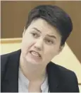  ??  ?? 0 Ruth Davidson recently announced she is pregnant