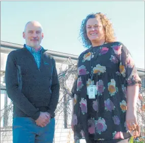  ?? Photo / Laurilee McMichael ?? Taupo¯ GP Glen Davies (left) and Taupo¯ Hospital clinical lead Mariska Lambert say the new after-hours phone system will direct people to the right medical help quickly.