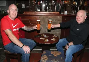  ??  ?? Dave Walker and Derek McCarthy were at Billy Murphy’s Bar in Boherbue.