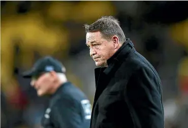  ?? GETTY IMAGES ?? All Blacks coach Steve Hansen after his team lost to the Springboks in Wellington on September 15.