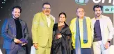  ?? ?? Jamal Sheikh, editor (Brunch and New Media) with actors Boman Irani, Rasika Dugal, Viveck Vaswani and Pratik Gandhi