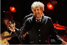  ?? Photo: Chris Pizzello/AP ?? STAGE CRAFT: Bob Dylan performs a concert in Los Angeles back in 2012.